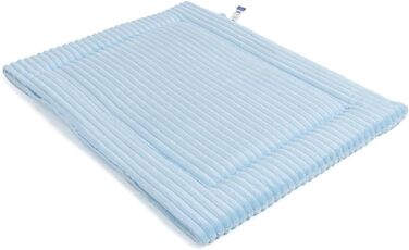 Килимок для собак великих порід Wallace & Jones Cardi, 130x90 см, світло-блакитний, знімний, м'який, з корду