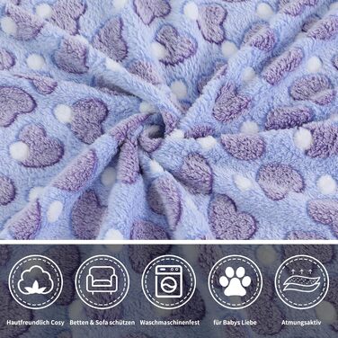 М'яка ковдра для собак та котів Demigeat, 3 шт. - тепла, миюча, для літа та весни, велика, кольорова