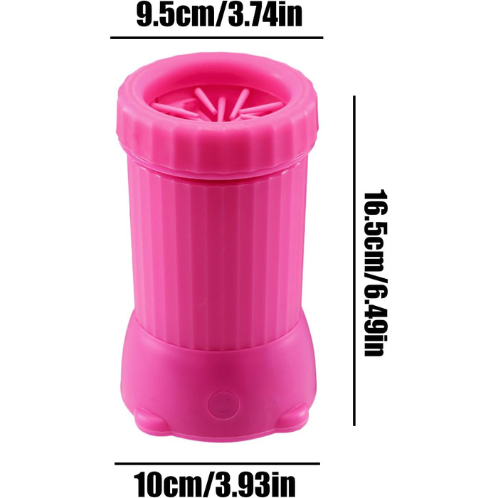 Автоматичний мийник лап для собак та котів, USB, для подорожей та прогулянок, рожевий