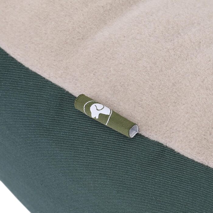 Кругле ліжко для собак середніх порід GreenLabel, м'яке, пухнасте, з вологостійким дном, фліс/бавовна, колір кобальтово-синій (L - 70x60 см)