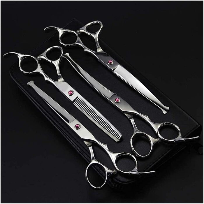 Набір ножиць для собак, професійні ножиці для грумінгу собак та котів, вигнуті ножиці для догляду за тваринами