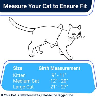 Шлейка та поводок Houdini™ для котів, набір для прогулянок Bengal, розмір M, м'яка сітчаста тканина