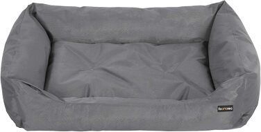 Ліжко для собак Feandrea XXL, сіре, 100x70x28 см, ортопедичне, знімний чохол, нековзке, для спальні та вітальні