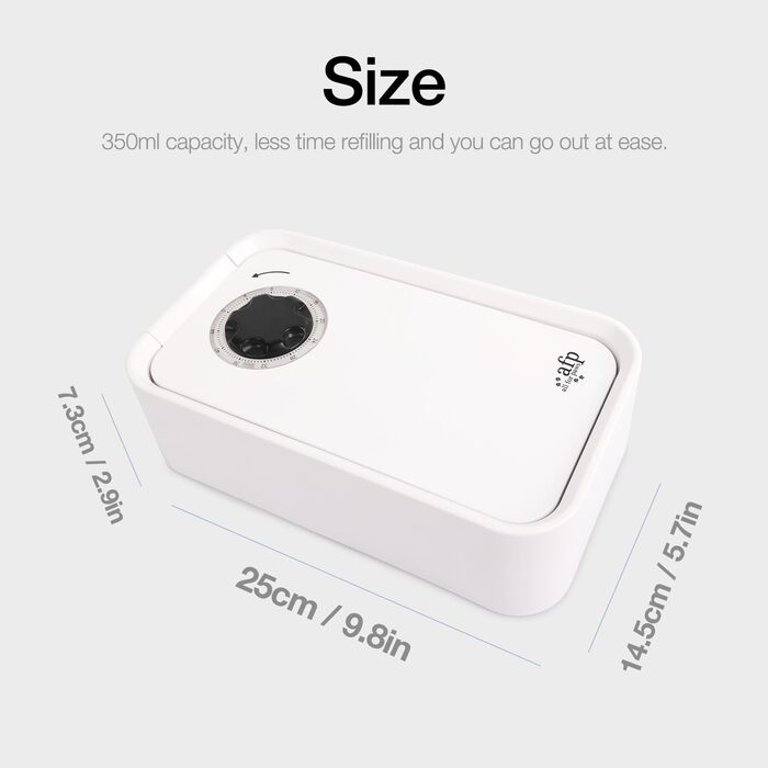 Автоматичний годівник для котів та собак ALL FOR PAWS з таймером, для сухого та вологого корму, миється в посудомийній машині