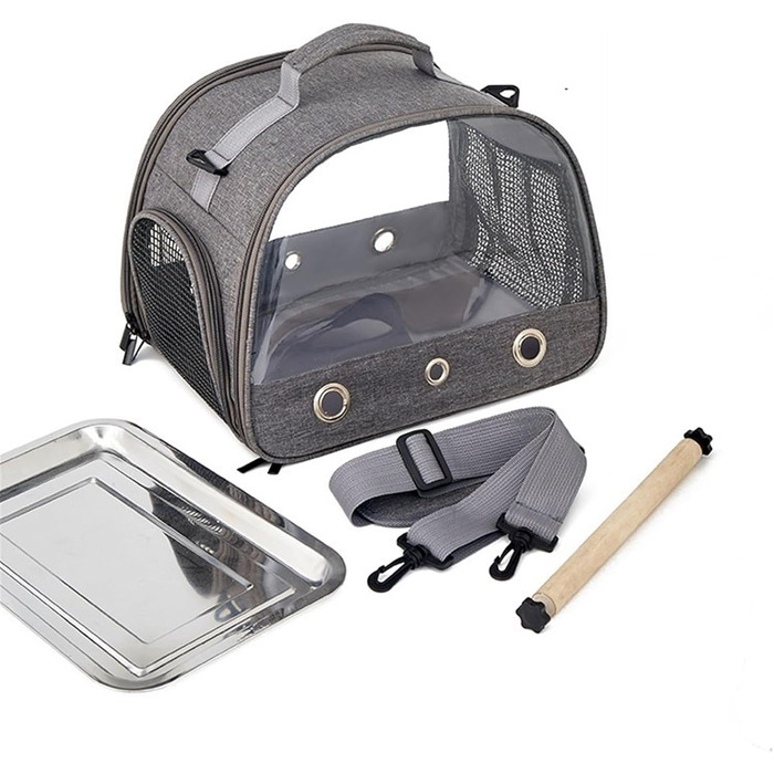 Переносна переносна сумка-переноска для птахів, клітка для подорожей для колібрі, папуг, сірих птахів