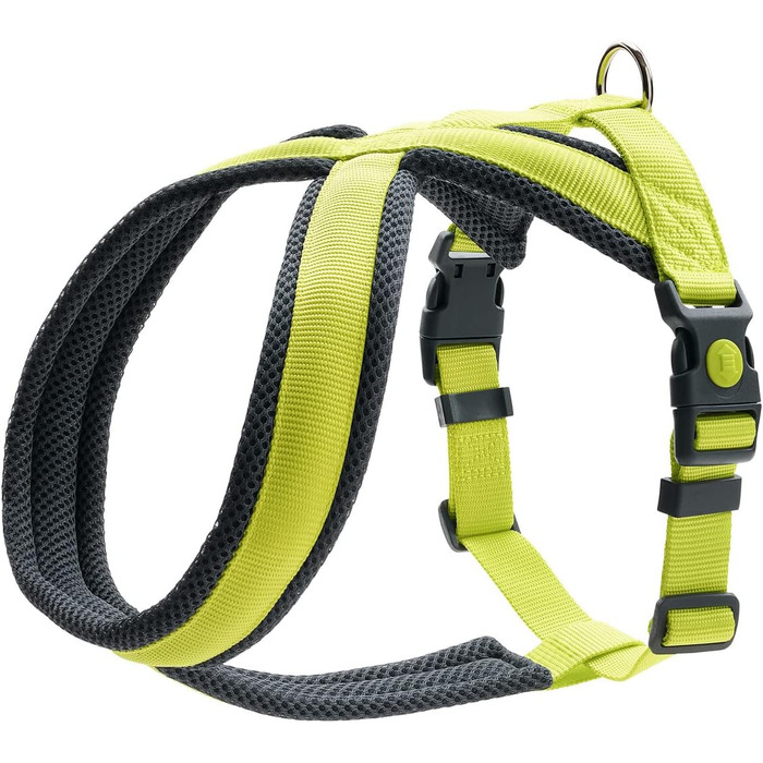 Нашийник для собак HUNTER LONDON COMFORT, дихаюча сітка 3D, 2-разове регулювання, надійний замок, міцний, легкий та простий у догляді, колір: лайм, розмір: S-M