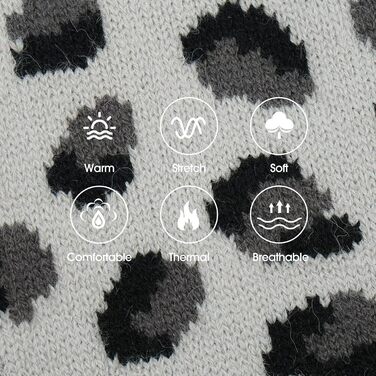 ROZKITCH Пуловер для собак середнього та великого розміру, теплий в'язаний пуловер, зимовий одяг для хаскі, біглів та догів, сірий, розмір L (спинка: 40 см)