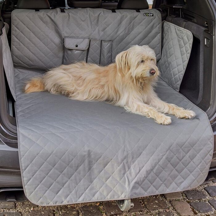 Захист для автосидіння Loop Hundematte: водонепроникний килимок для собак з кишенями, антислизький, миючий | LOOP-DMK5000