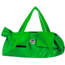 Транслючена сумка-переноска для собак та котів, зелена. Дихаюча, анти-царапин, захист від укусів. Для маленьких та середніх порід.