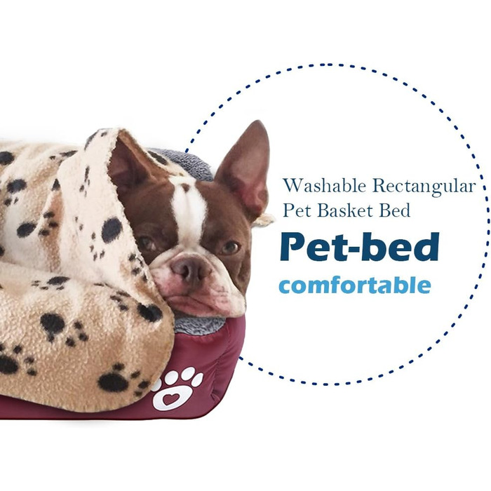 М'який килимок для собак Powerking: миється, для цуценят та маленьких тварин (червоний)