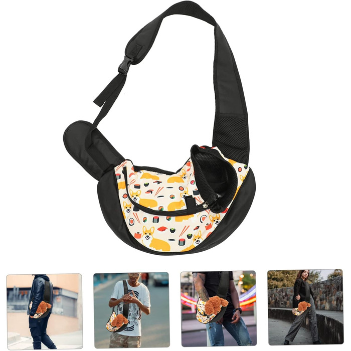 Траплянка для собаки, переноска для цуценят, сумка-переноска для тварин, зелена. Підходить для маленьких собак, котів, подорожей, кемпінгу та прогулянок.