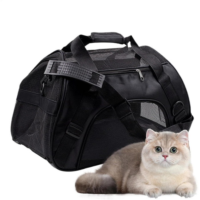 Транспортна переноска для собак та котів, складна, з регульованими ременями, переноска для котів