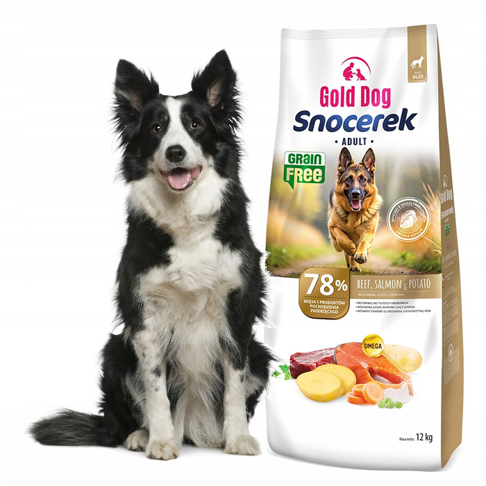Сухий беззерновий корм для собак Gold Dog Snocerek з яловичиною, без птиці, 12 кг