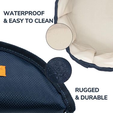 Набір мисок для собак LumoLeaf (2 шт.): дорожні, складані, 2L та 2.4L об'єм, для подорожей, легкі, для води та корму