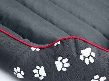 Ліжко для собак Prestige M, сіре з лапами, 85 x 65 см - знімний, пральний чохол