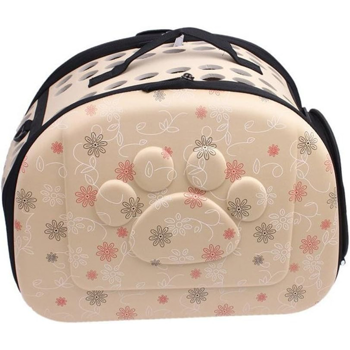 Транспортна переноска для собак та котів, комфортна, для подорожей на вулиці, середня, бежева