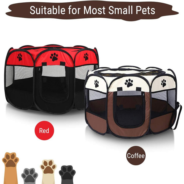 Клітка-загон для тварин, портативна клітка для собак, кроликів, котів. З тканини Oxford 600D для використання в приміщенні та на вулиці