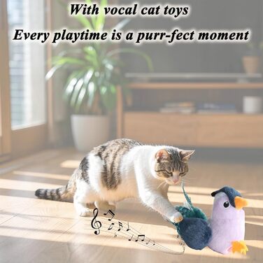 Інтерактивна іграшка для котів SuHaco GiGwi Melody Chaser: мишка з дзвоном, активується при русі