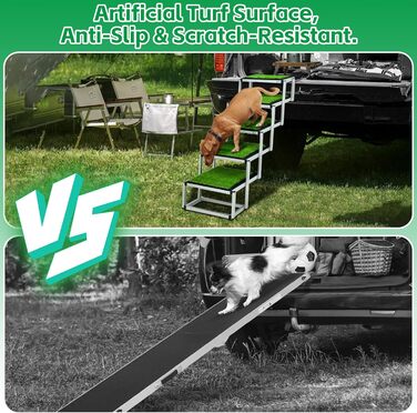 Східці для собак Hunderampe, легкі алюмінієві сходи для великих собак, з антиковзким покриттям, підходять для SUV, Jeep та вантажівок, до 70 кг