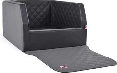 Ексклюзивний, безпечний та зручний килимок для собак у багажник (90x70, Silverlineblack-Standard)