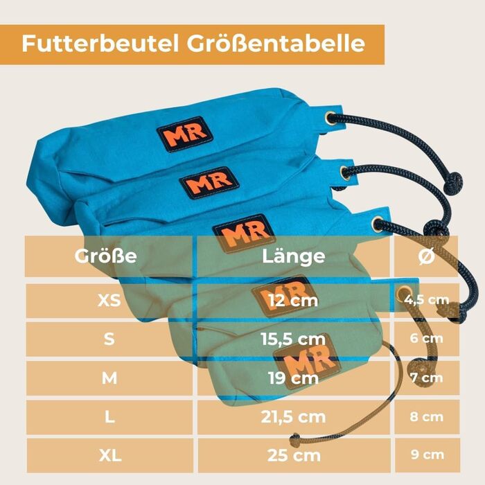 Футляр для корму Martin Rütter Koralle XS – миготливий мішок для собак, водонепроникний та пральний, з блискавкою та шнуром для кидання – мішок для апортування для собак – для сухого та вологого корму, ласощів