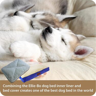 Ліжко для собак Ellie-Bo XL для транспортної клітки, велюровий замінник шкіри з овчиною, 106,7 см
