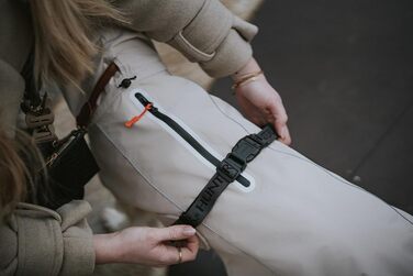 Теплий водонепроникний теплий накидка для собак HUNTER NORDBY, колір кремовий, розмір 55x55