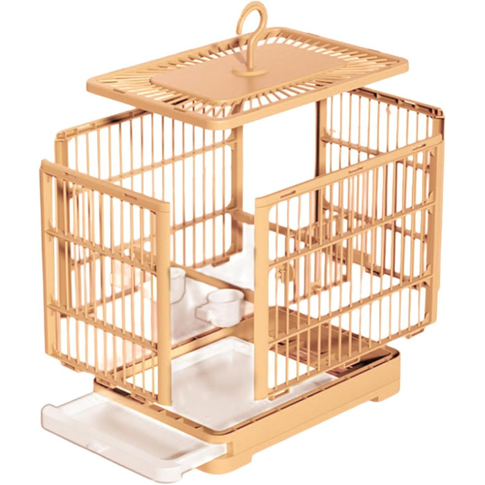 Транспортний ящик Vogeltransportbox для птахів: переноска для хвилястих та корел, з висувною шухлядою, 32x25x13 см