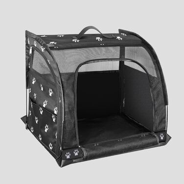 Транспортна переноска для собак та котів, авто-переноска для тварин з панорамним вікном 360°, оксфордська тканина, розмір L (50 x 48 x 49 см)