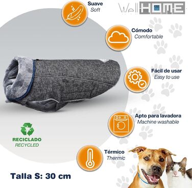 Ліжко для собак United Colors of Benetton, середнього розміру, сіре, 65 см, з поліестеру, ергономічне, для прання в машині