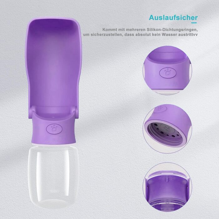 Турбо-пляшка для собак на прогулянці 350мл/570мл - вода для собак, для цуценят, маленьких, середніх та великих собак