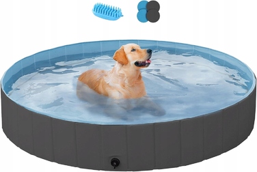 Складальний басейн для собак 100x30 см — зручний пляж для домашніх улюбленців