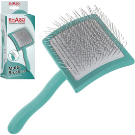 EHASO Преміум щітка для собак Multibrush, велика, бірюзова, для всіх типів шерсті