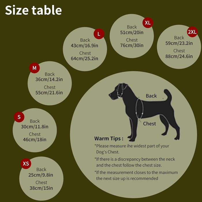 Тепла куртка для собак – м'яка флісова жилетка з вбудованим шлейкою, водонепроникна, вітронепроникна, світловідбиваюча, зручний зимовий пуховик для маленьких та середніх собак, зелений, розмір Large