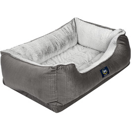 Ортопедичне ліжко для собак Serta Cuddler, сірий колір (велике), 86 x 63 x 25 см