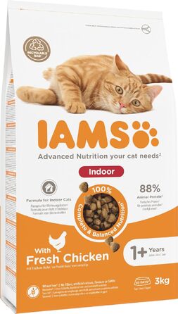 Сухий корм для котів IAMS Indoor з куркою для домашніх котів, 10 кг