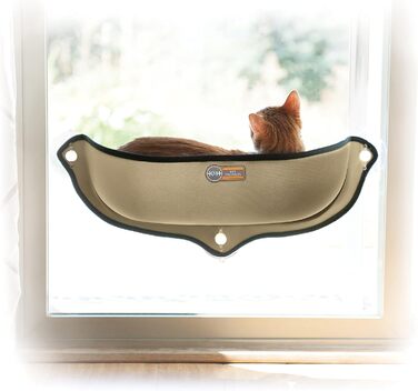 Лежак на вікно для котів K&H PET PRODUCTS EZ Mount, 27x11x6 см, бежевий