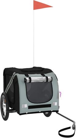 Фаркоп для велосипеда Gecheer для собак, міцний сталевий каркас, оксфордська тканина, дах з ПВХ, для безпечних та комфортних поїздок з домашніми тваринами