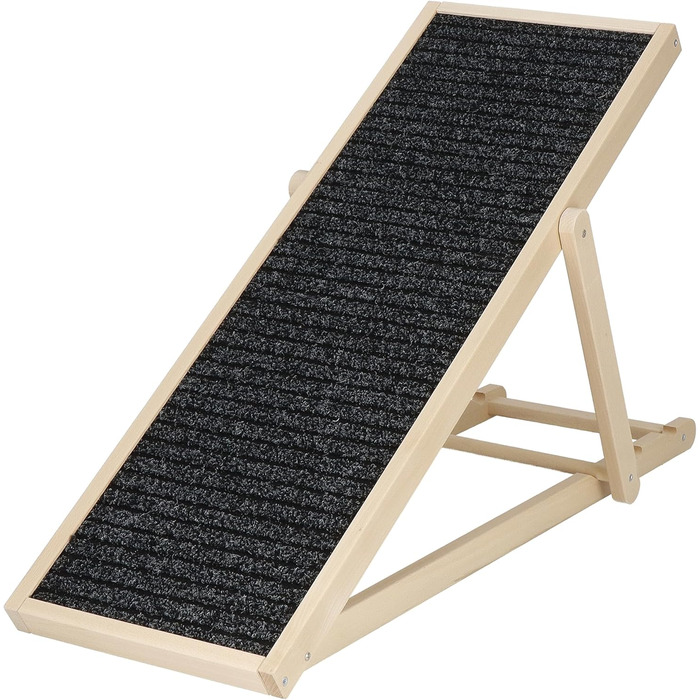 Дерев'яна рампа для собак, регульована висота, 78 см - Natural Groβ