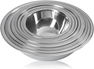 Набір кухонних мисок Pullmer (2 шт) з нержавіючої сталі, Ø 30 см. Ідеально підходять для мюслі, салатів, замішування тіста та сервірування. Їжа-безпечні, придатні для миття в посудомийній машині
