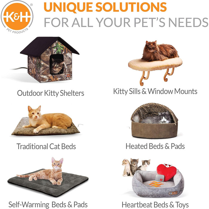 K&H EZ Kitty Sill Deluxe з подушкою – розкішне підвіконне ліжко для котів