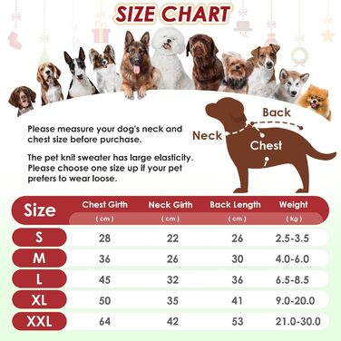 Пуловер для собак SlowTon на Різдво з оленем - теплий зимовий костюм для маленьких та середніх собак, червоно-білий (M)