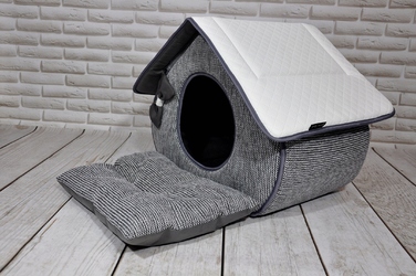 Будиночок-ліжечко SjestaPupila для собак та котів, розмір M (35x32 см)