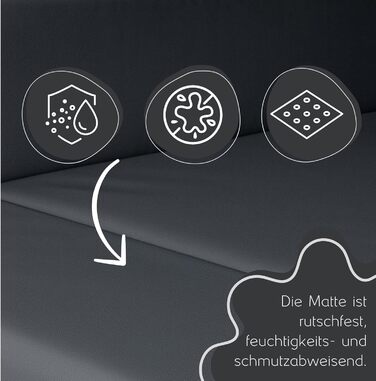 Килимок у багажник для собак Golden Dog, захист сидінь авто, штучна шкіра, 100 x 80 см, сірий