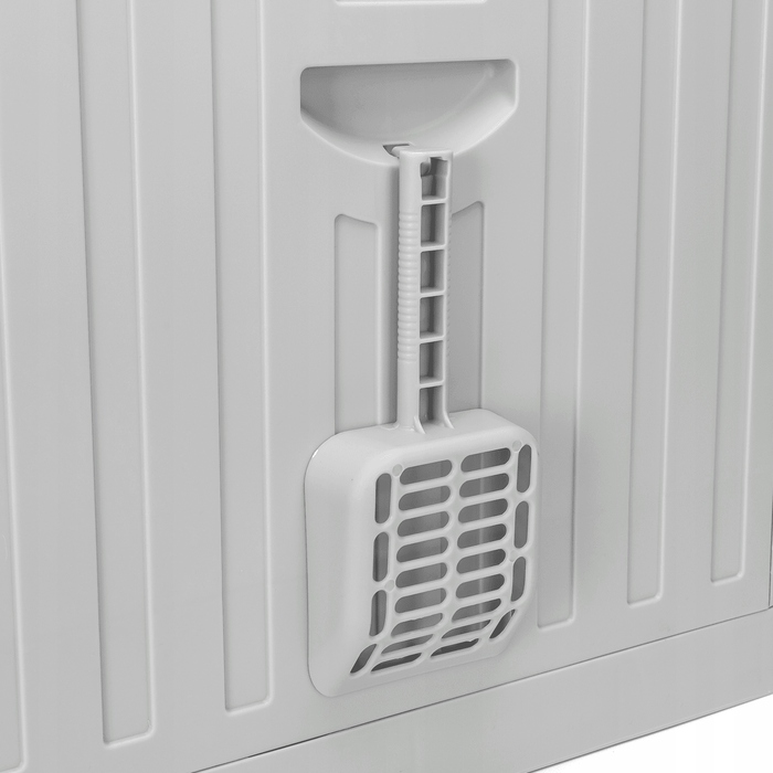 Відкритий лоток для котів Nobleza, сірий, з ручкою, 48,5 см x 38,5 см x 38,2 см