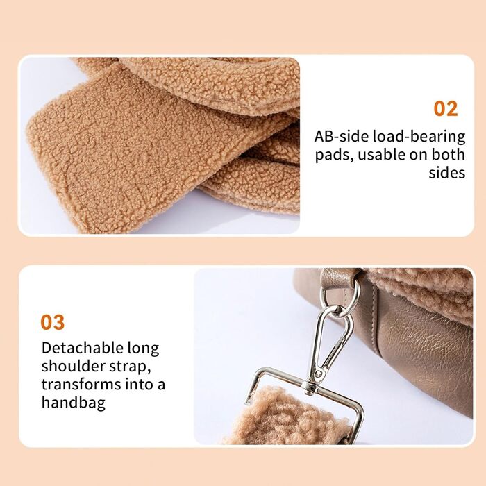 Трагеція для маленьких домашніх тварин, водонепроникна та тепла, з ременем безпеки, для собак та котів, для малих та середніх порід, для зимового відпочинку, подорожей та покупок (колір: коричневий)