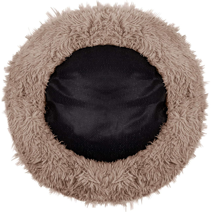 Кругле ліжко для собак Springos з антиковзною основою, м'яке та комфортне (40 см, світло-коричневе)