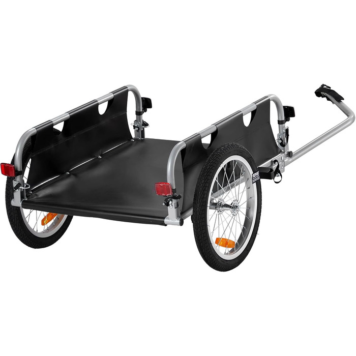 VEVOR Причіп для велосипеда, вантажопідйомність 88/100/72,6 кг, складаний, компактний, з універсальною муфтою, алюмінієвий каркас