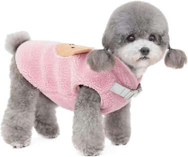 Теплий зимовий пуловер для собак маленьких порід (до 2.5 кг), зелений/рожевий (XL)
