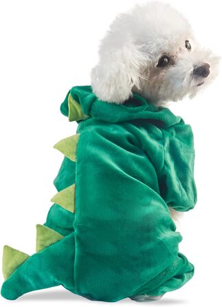 Костюм на Хелловін для собак великих порід DELIFUR, динозавр, зелений, розмір 3XL